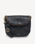 Fifi Crossbody | Black Croc