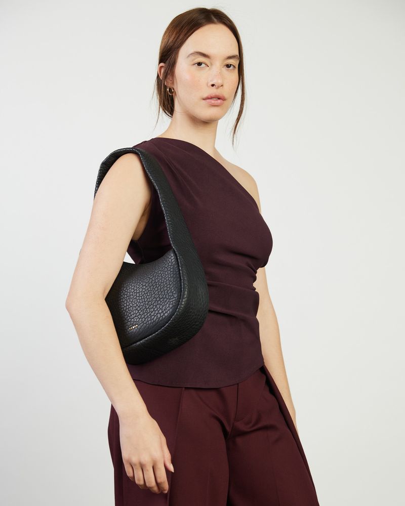 Harper Shoulder Bag | Black Bubble