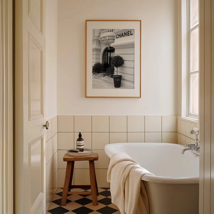 Chanel Boutique Store | Black Box Frame | A2 wWhite Border