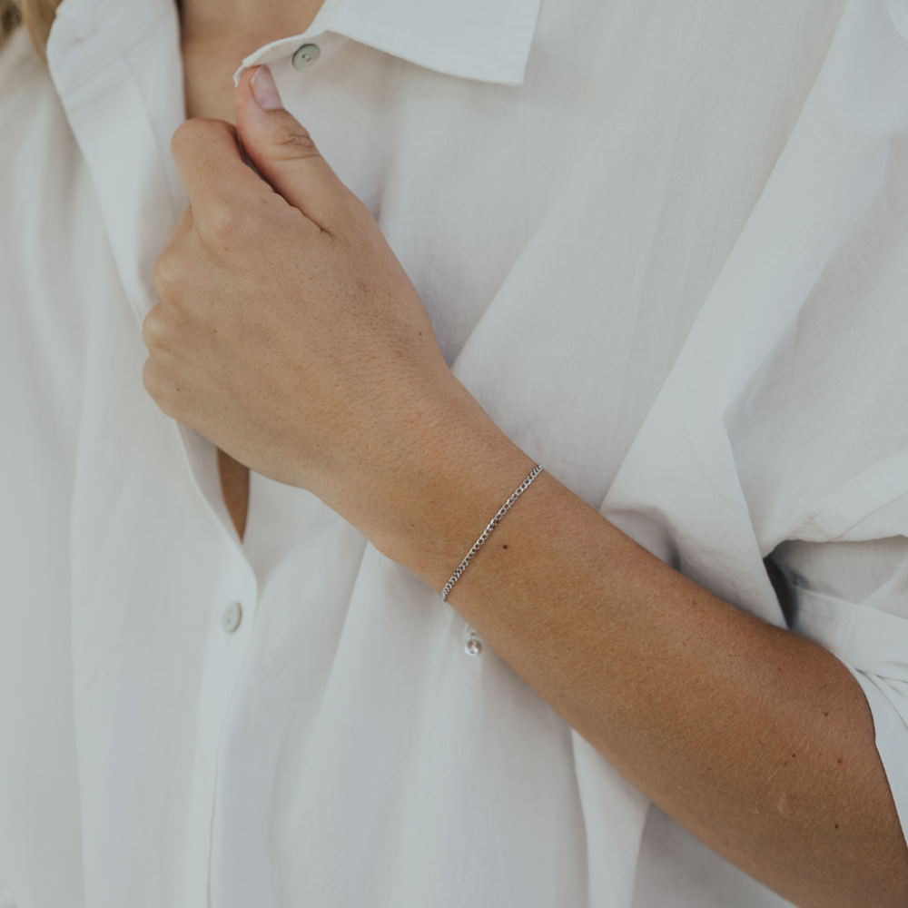 Curb Bracelet | Silver