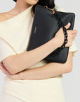 Matilda Crossbody | Black + Tonal Chain