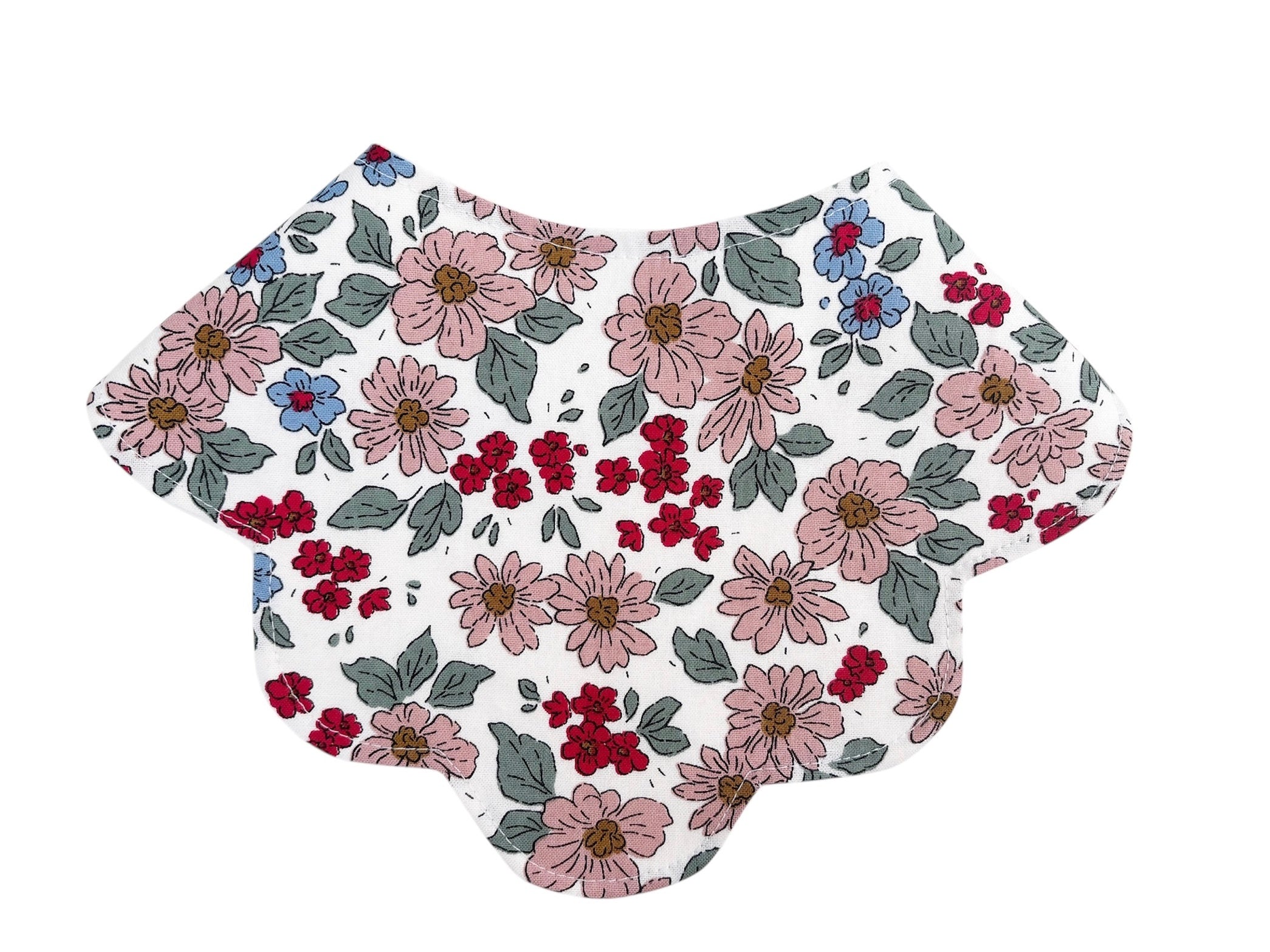 Scallop Buds Dribble Bib