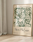 Green Flowers & Plants by Henri Matisse | A3 | Oak Box Frame