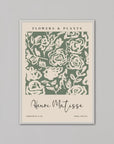 Green Flowers & Plants by Henri Matisse | A3 | White Box Frame