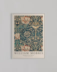 Honeysuckle Pattern Wall Art by William Morris | White Box Frame | A2