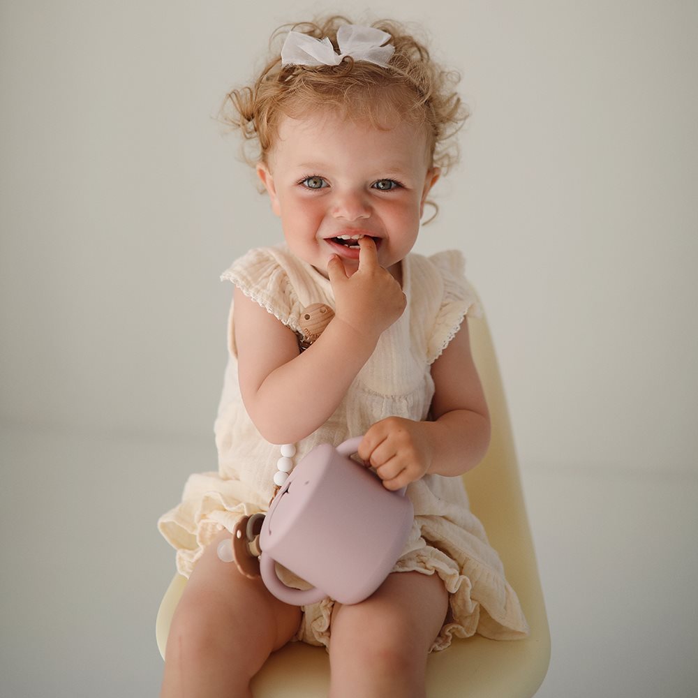 Mushie Snack Cup | Blush