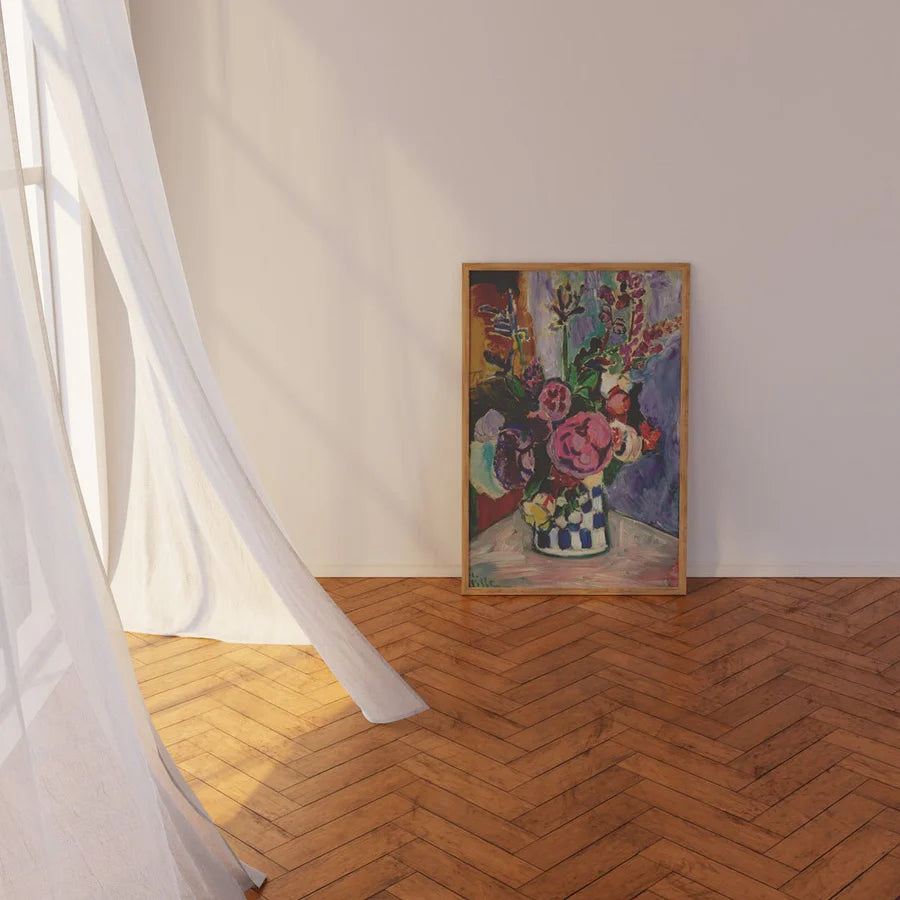 Les Pivoines  By Henri Matisse | Oak Box Frame | A1