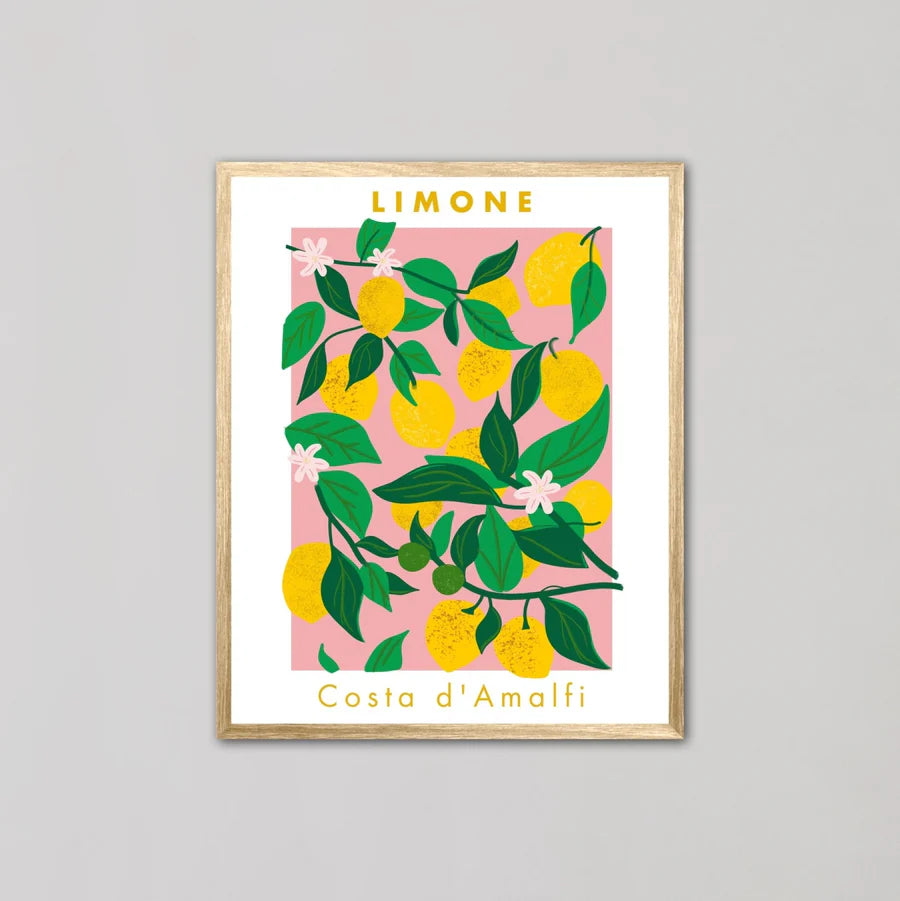 Limone Costa d'Amalfil | Oak Box Frame | A2