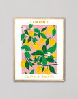 Limone Costa d'Amalfil | Oak Box Frame | A2