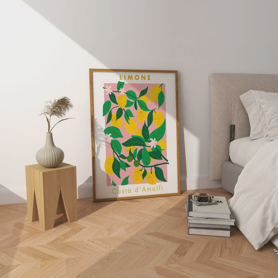 Limone Costa d'Amalfil | Oak Box Frame | A2