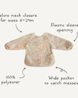 Mushie Long Sleeve Bib - Roman Green