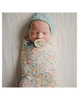Mushie Swaddle - Pastel Blooms