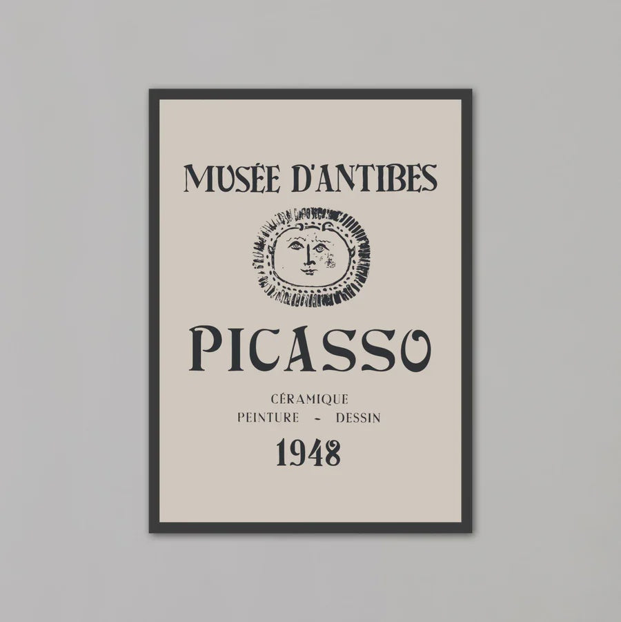 Picasso Abstract Women Face | Black Box Frame | A2