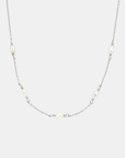 Pop of Pearls Necklace | Silver
