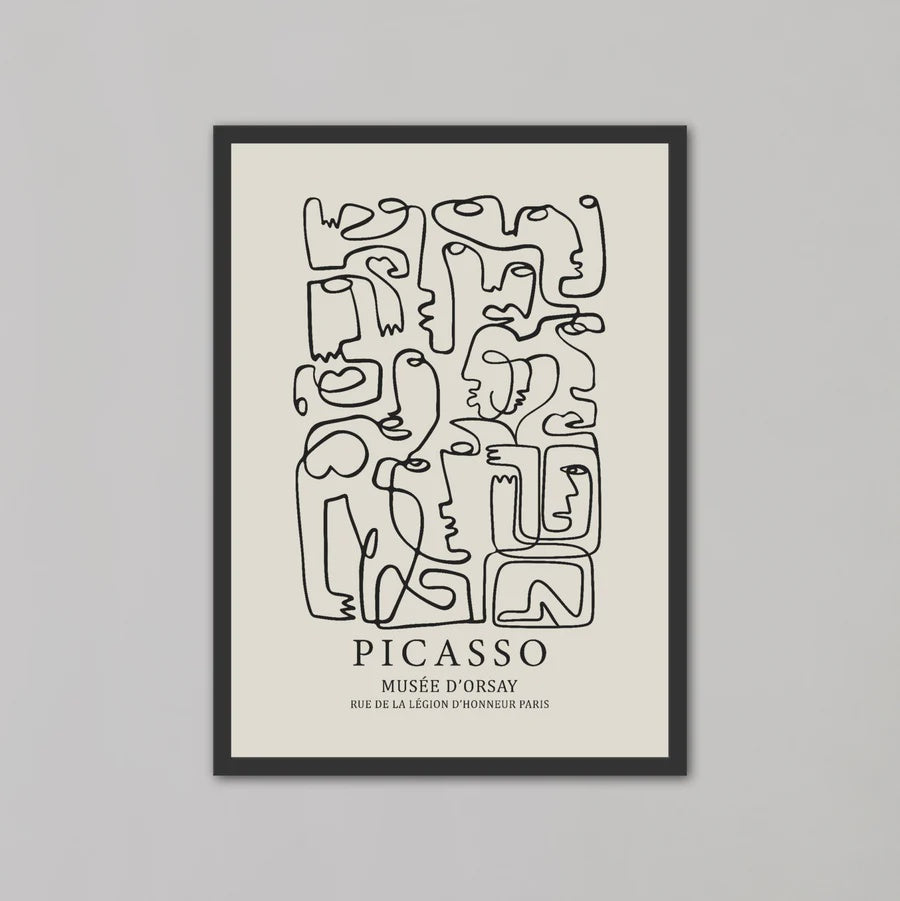 Picasso - The Art of the Modernist by Pablo Picasso | Black Box Frame | A3