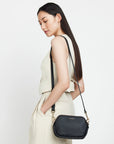Odile Crossbody | Black + Suede