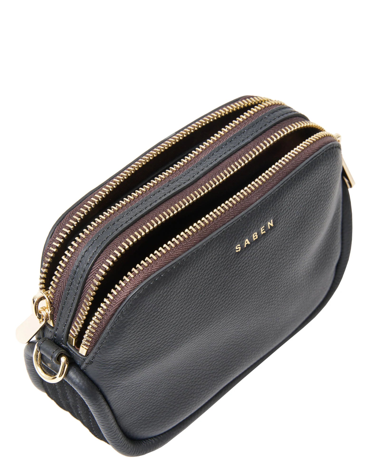 Odile Crossbody | Black + Suede