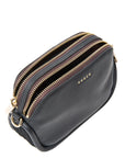 Odile Crossbody | Black + Suede