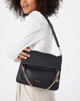 Daria Shoulder Bag | Black Bubble
