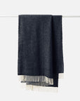 Wool Throw - Navy