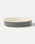 Enamel Round Baking Tray - Olive - Large