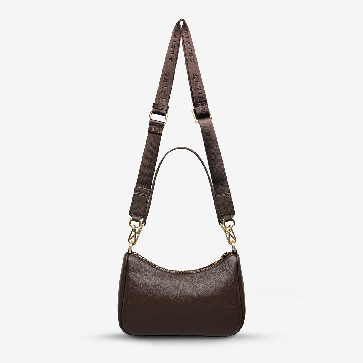 Look Both Ways Bag - Cocoa/Brushed Gold