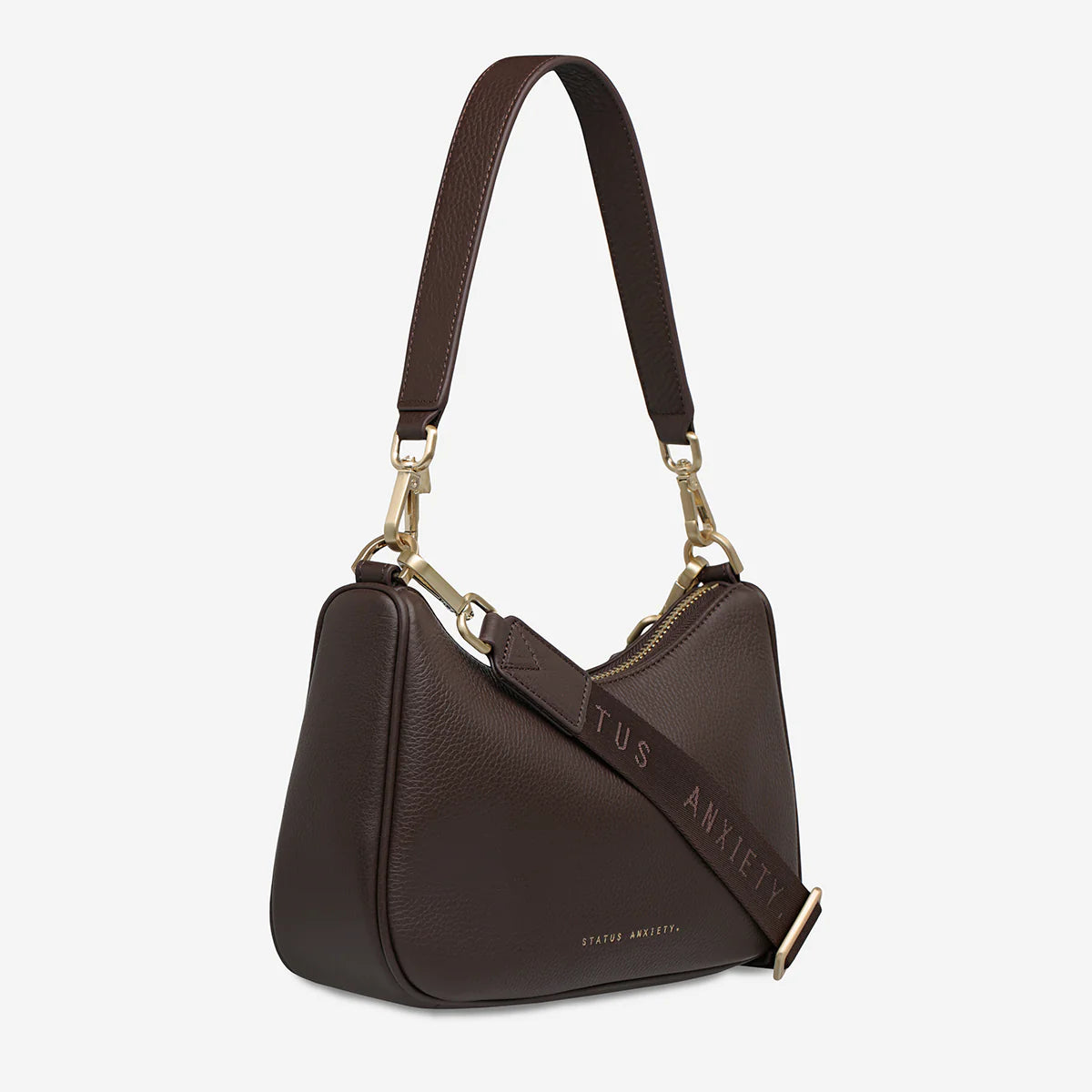 Look Both Ways Bag - Cocoa/Brushed Gold