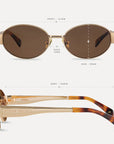 Spherical Sunglasses - Gold