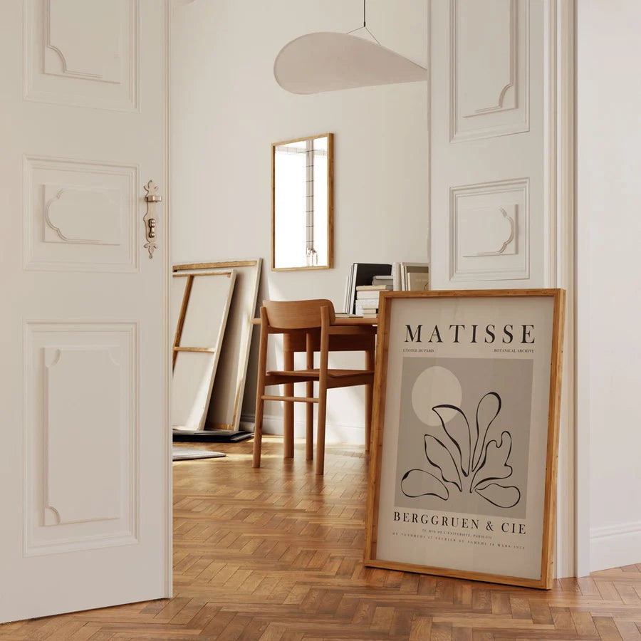 Tropical Plants Line Art By Henri Matisse | A2 | Black Box Frame