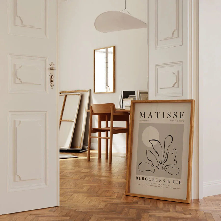 Tropical Plants Line Art By Henri Matisse | A1 | Black Box Frame
