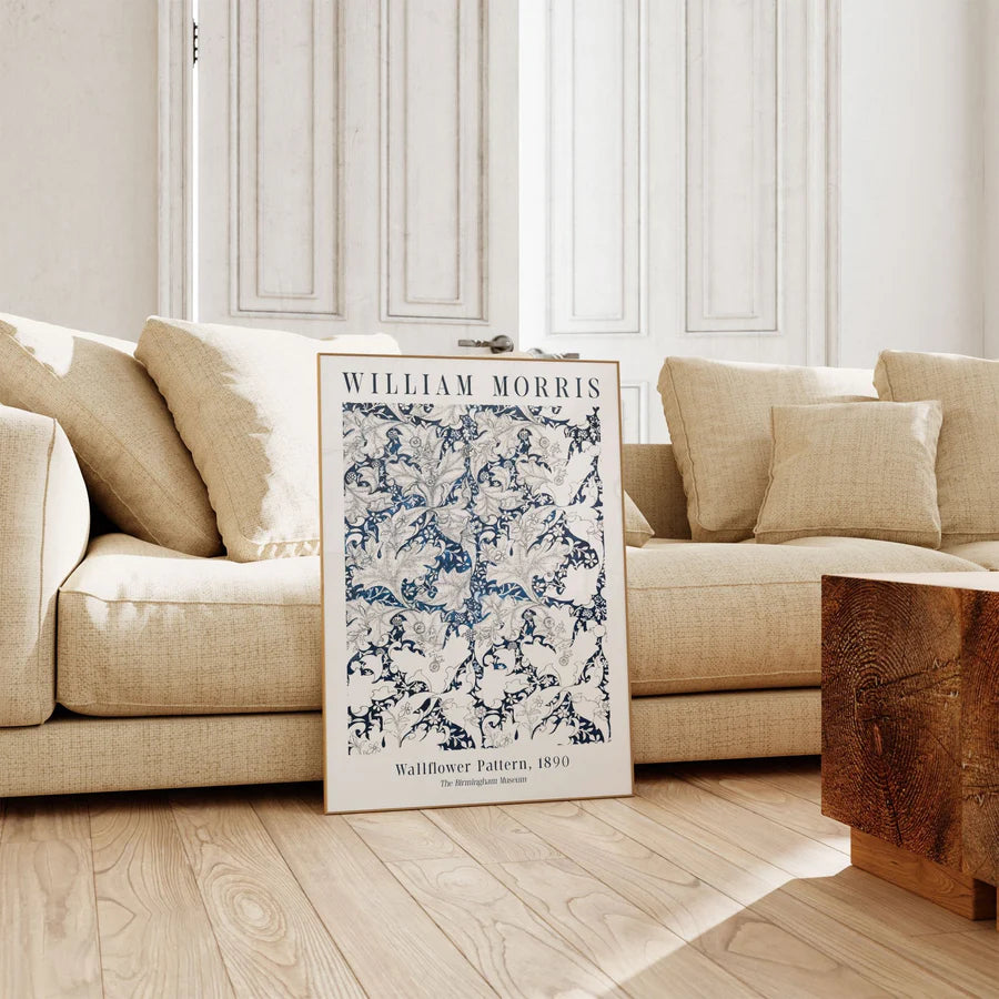 Wallflower Pattern 1890 | Oak Box Frame | A2