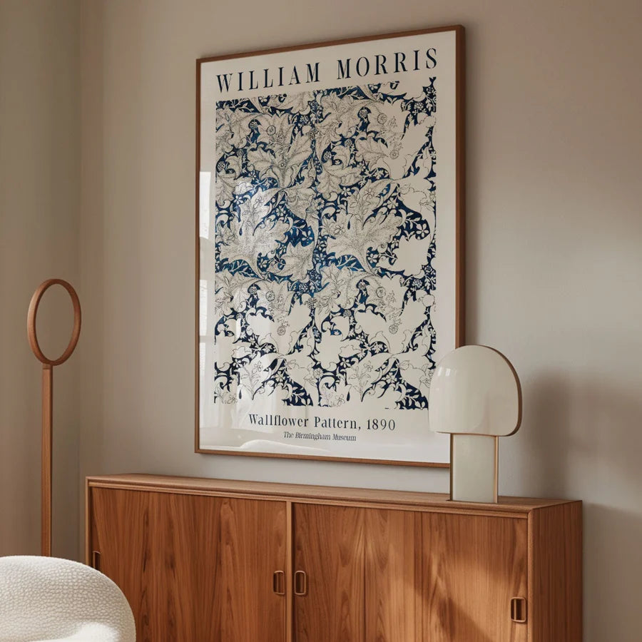 Wallflower Pattern 1890 | Oak Box Frame | A2