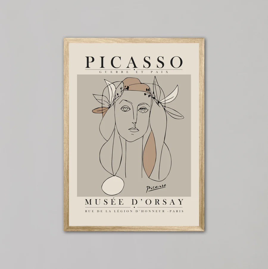 War and Peace by Pablo Picasso | A2 | Oak Box Frame