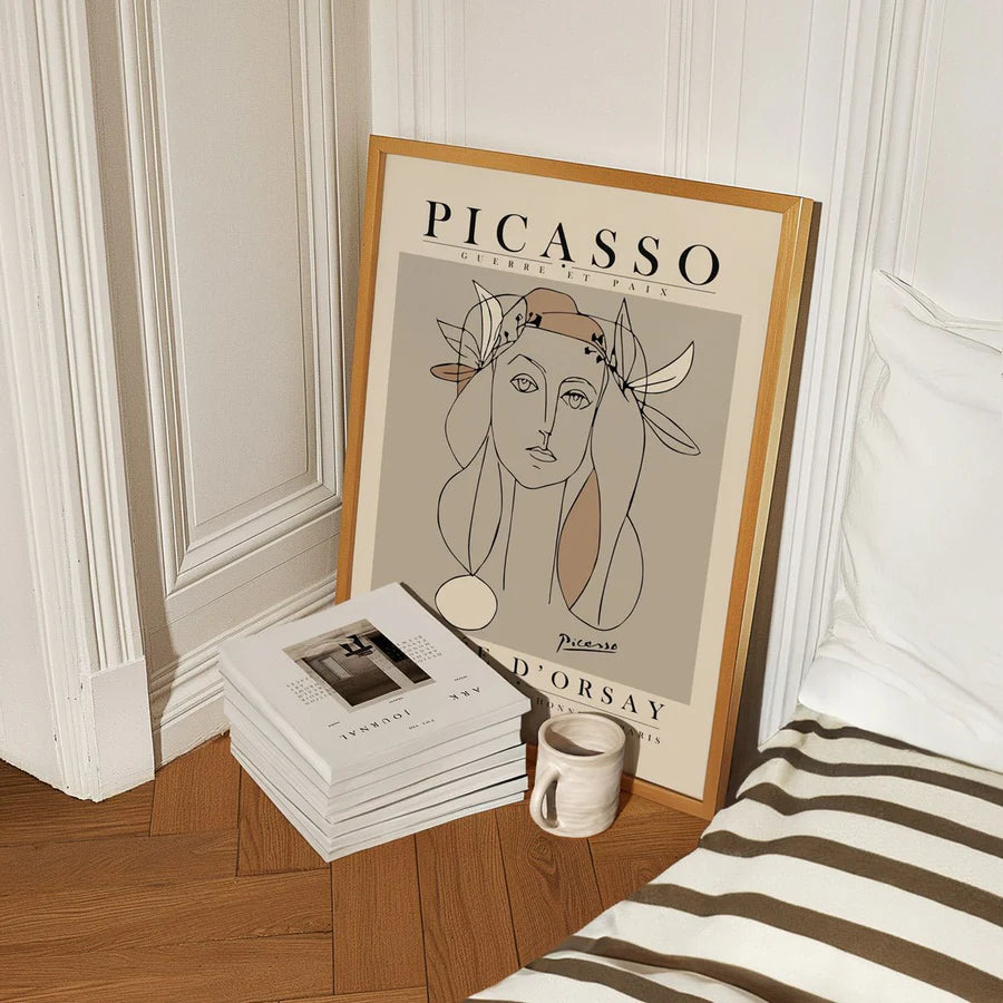 War and Peace by Pablo Picasso | A2 | Oak Box Frame