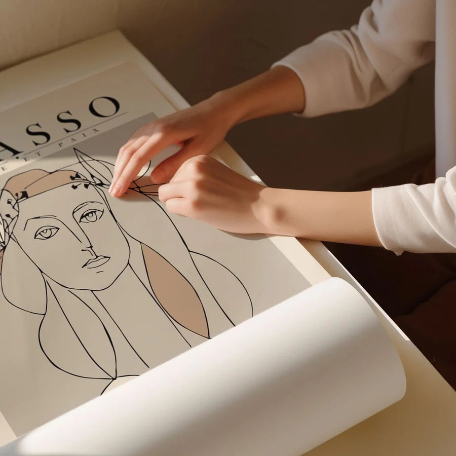 War and Peace by Pablo Picasso | A2 | Oak Box Frame