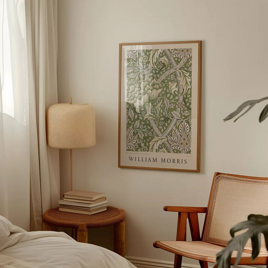 Windrush Green  Art by William Morris | A1 | White Box Frame