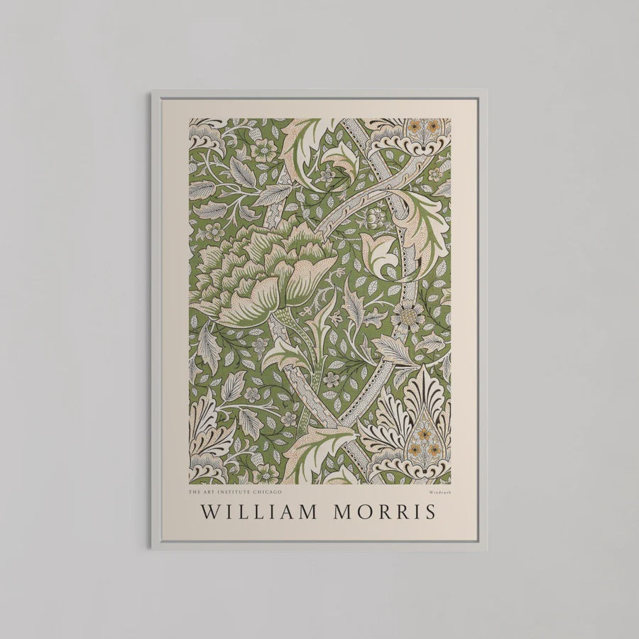 Windrush Green  Art by William Morris | A1 | White Box Frame