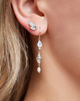 Sea Goddess Earrings - Silver