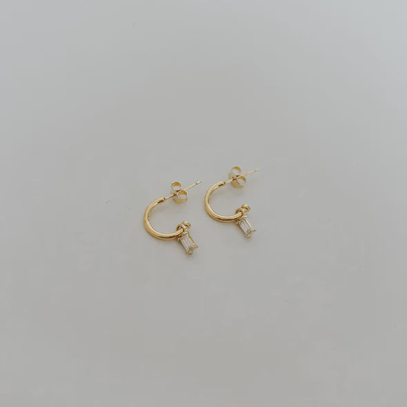 You Rock Hoop Studs | Gold
