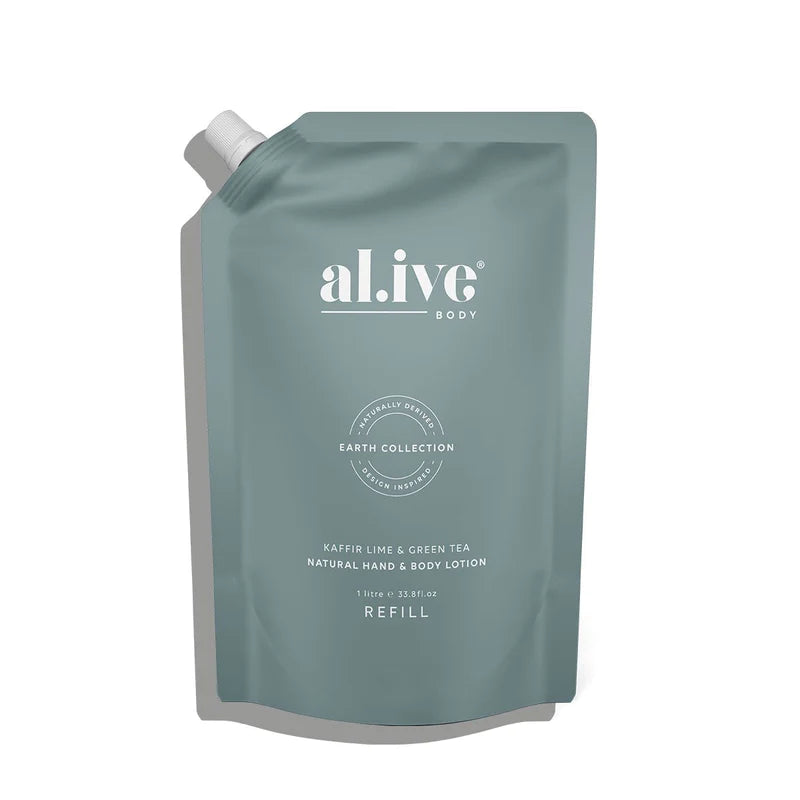1 Ltr Lotion Refill - KAFFIR LIME & GREEN TEA