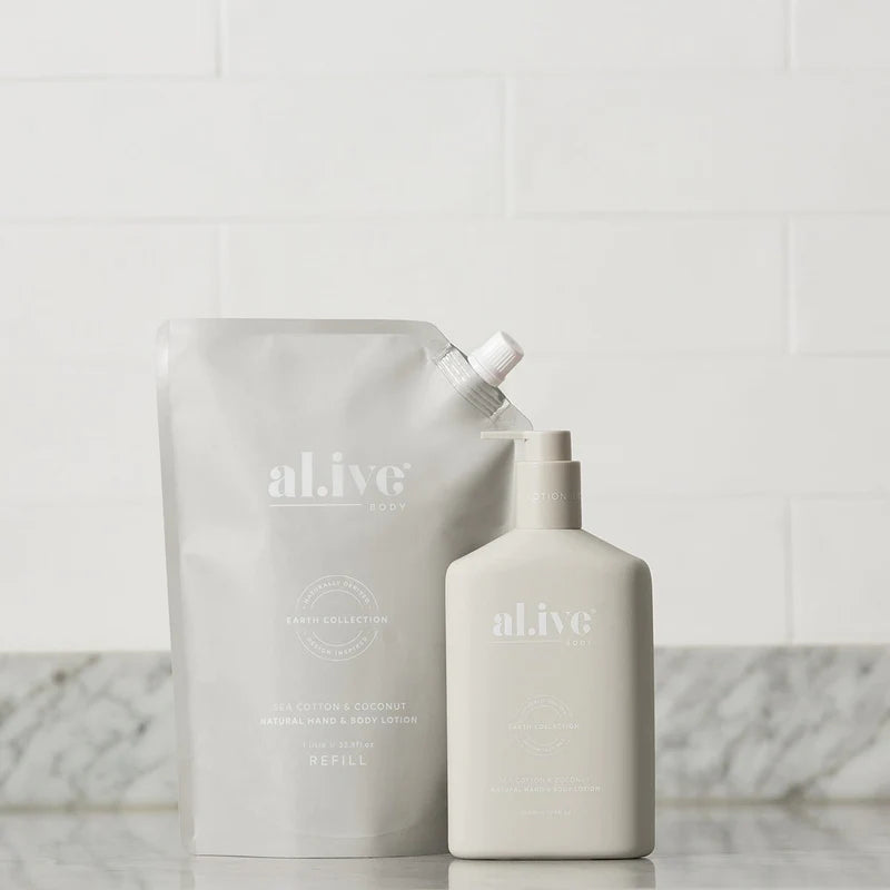 1 Ltr Lotion Refill - SEA COTTON & COCONUT