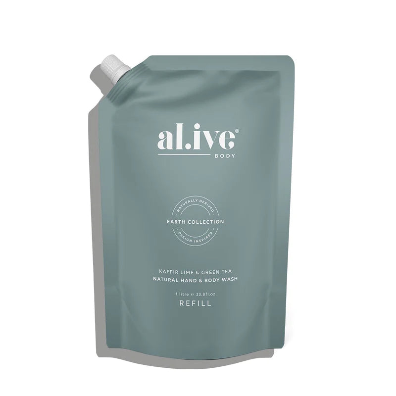 1 Ltr Wash Refill - KAFFIR LIME & GREEN TEA