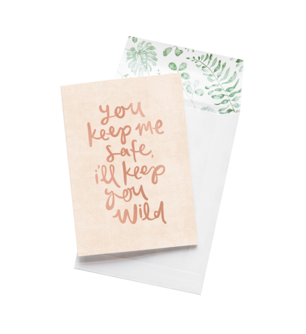 You Keep Me Safe - Greeting Card