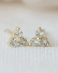 Birthstone Studs | August | Gold