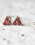 Birthstone Studs | January | Silver
