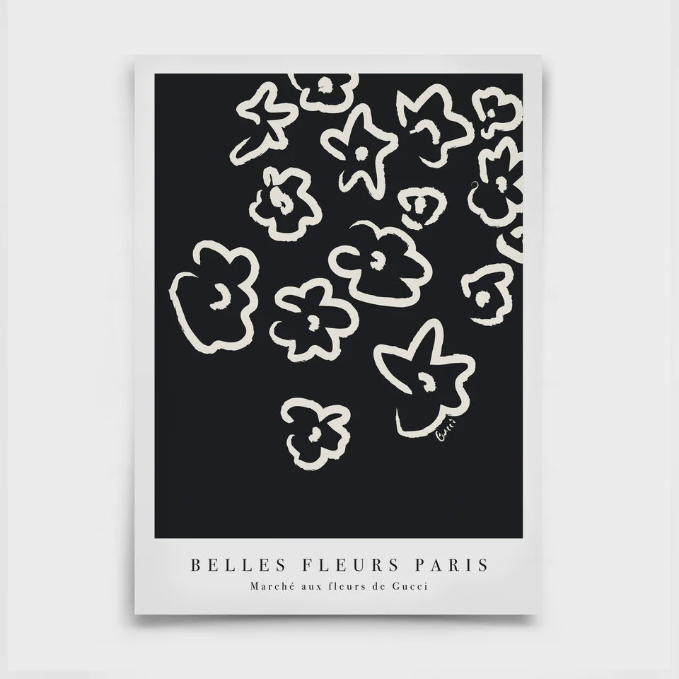 FLEURS PRINT | BLACK | A2