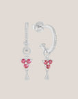 Birthstone Hoops | July | Silver