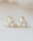 Birthstone Studs | June | Gold