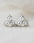Birthstone Studs | June | Silver