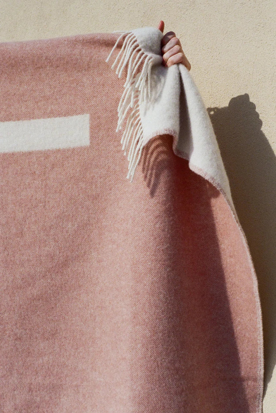 River Dusty Pink | Pure Wool Throw